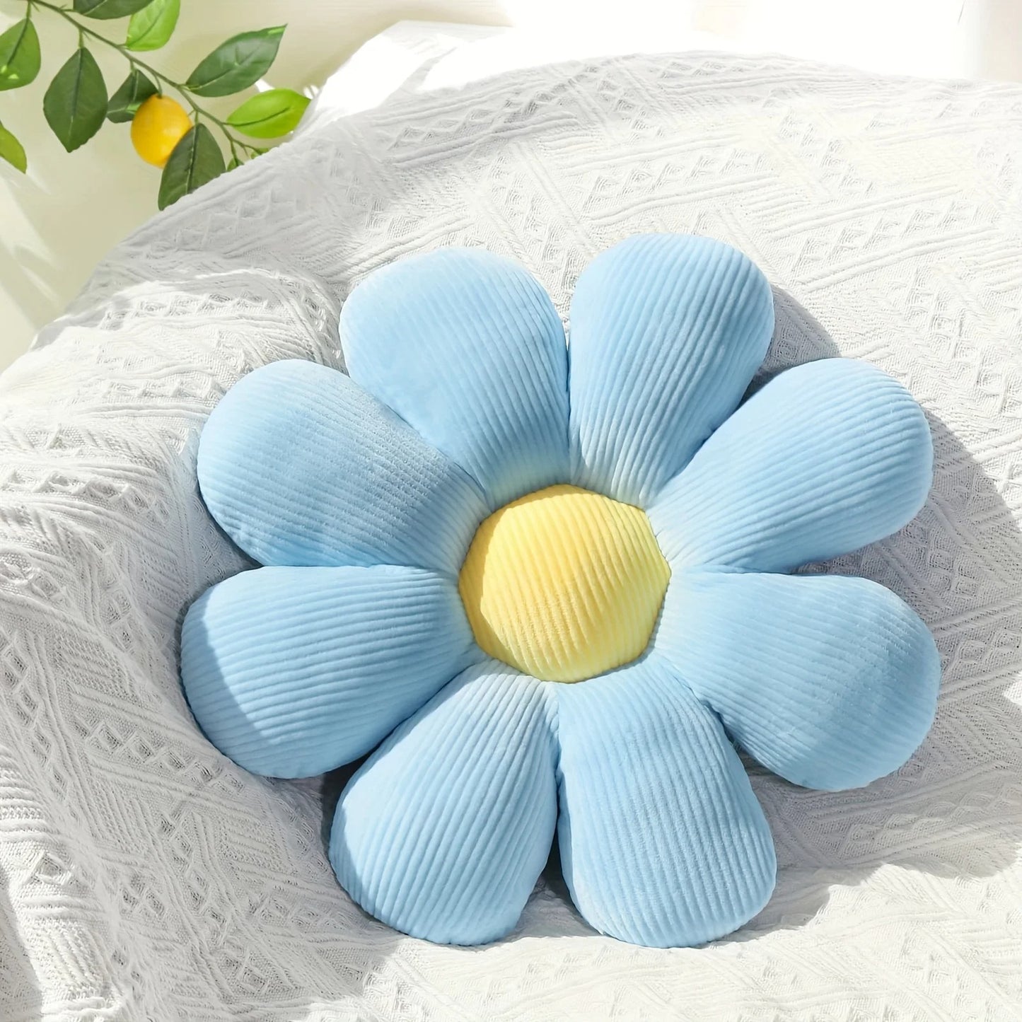 Sunflower Pillow, Daisy Seat Cushion, Flower Mat, Office Mat, Plush Toy Mat