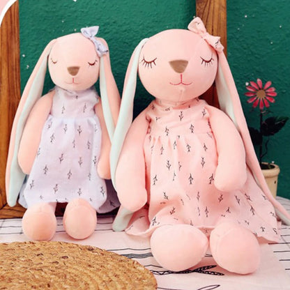 35CM/14inch Cute Bunny Doll, Plush Toy Doll, Baby Soothing Rabbit Doll Sleeping Doll, Stuffed Animals Kids Plushie Doll Toy